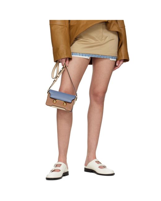 Marni White Leather Bambi 3.0 Loafer With Double Buckle