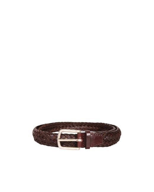 Orciani Brown Woven Belt for men