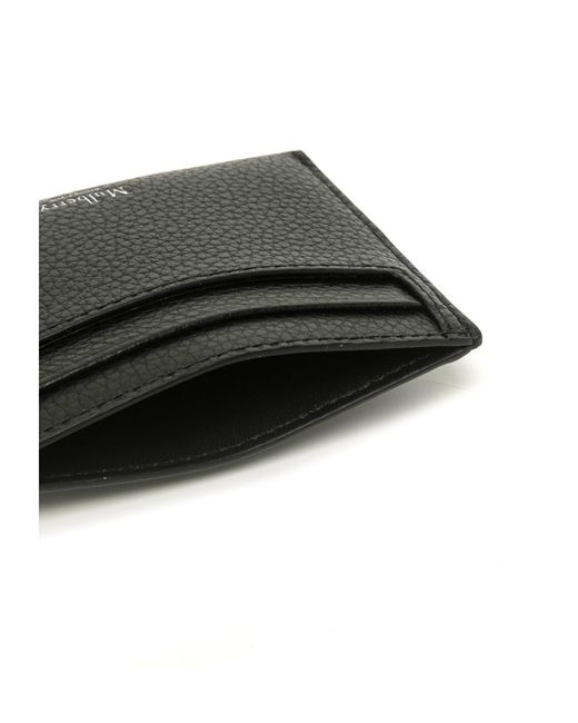 Mulberry Black Small Classic Logo-Printed Cardholder for men