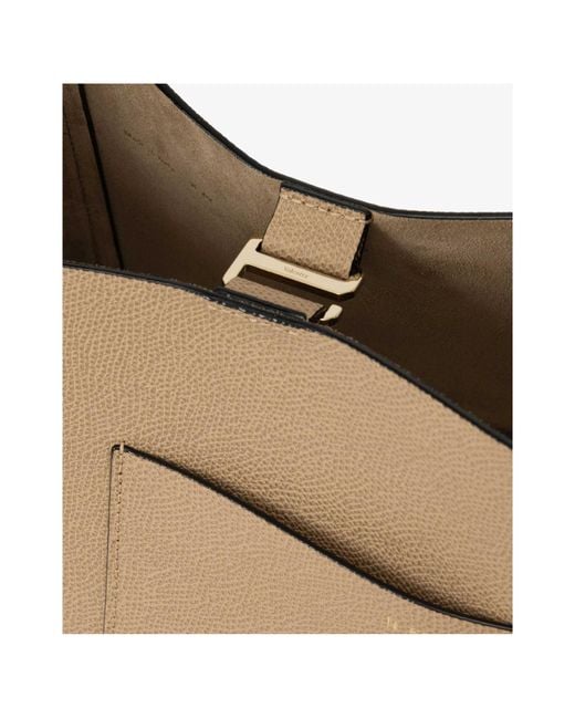 Valextra Natural Open Top Mini Bucket Bag