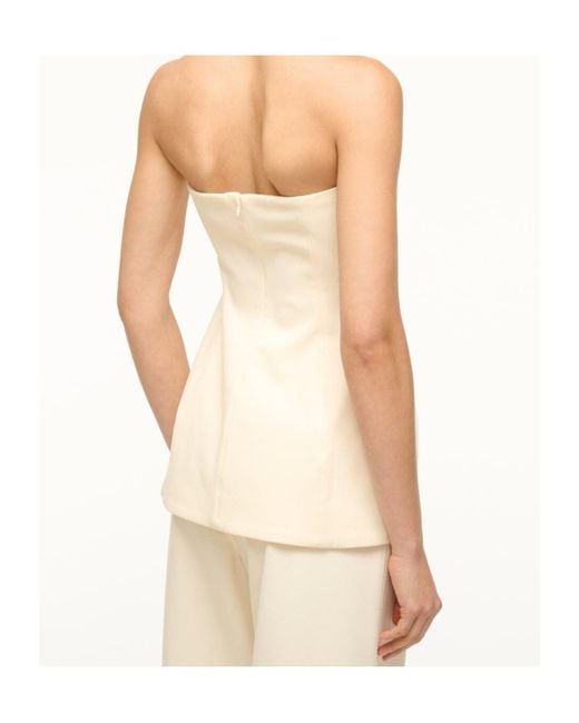 Staud Natural Strapless Top