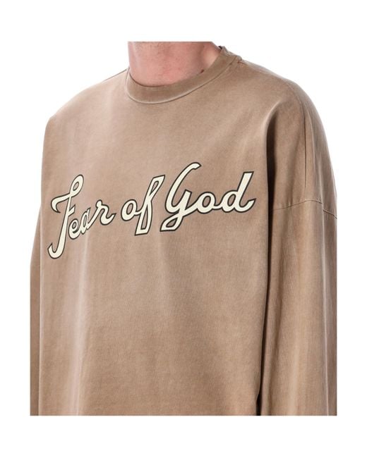 Fear Of God Natural Long-Sleeved T-Shirt for men
