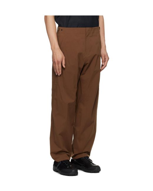 Veilance Brown Spere Lt Overalls for men