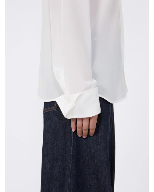 Sportmax White Spxelisir Long-Sleeved Shirt