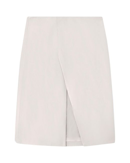 Loulou de Saison White High-Waisted Short Skirt