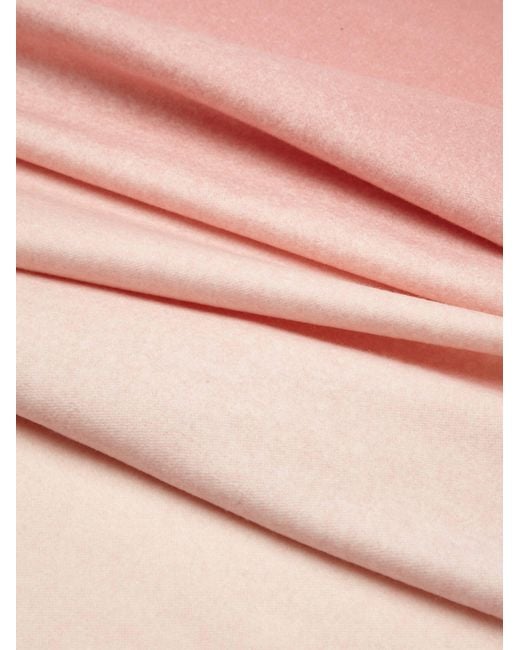 Ferragamo Pink Ferragamo Ombré-Effect Fringed Scarf