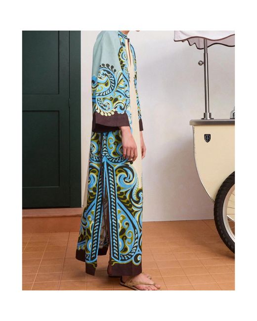 ALÉMAIS Blue Natalia Maxi Dress