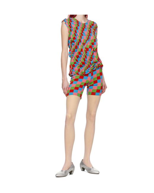 Comme des Garçons Red Pleated Vest