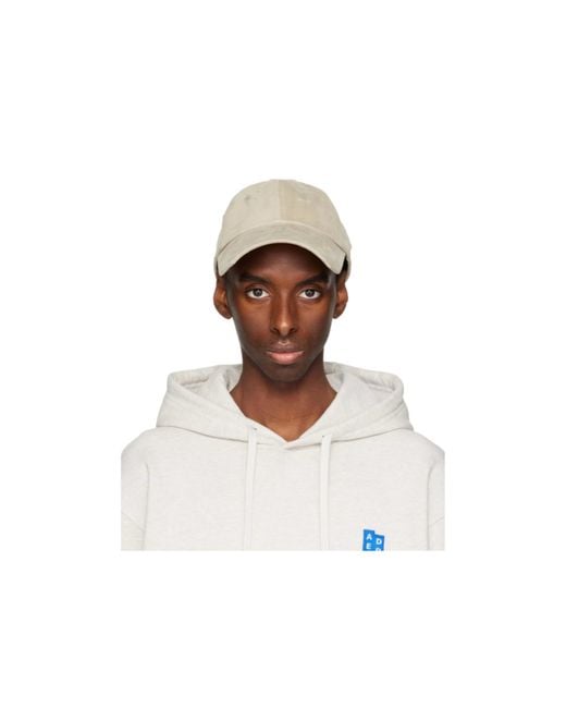 Adererror White Making Old Twill Baseball Caps for men