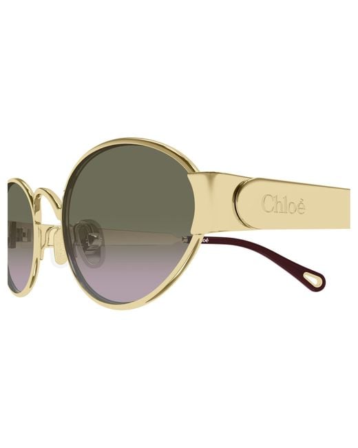 Chloé Multicolor Chloé Eyewear Oval Frame Sunglasses