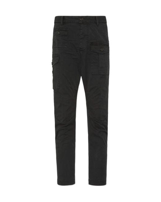 DSquared² Black Sexy Cargo Pants for men