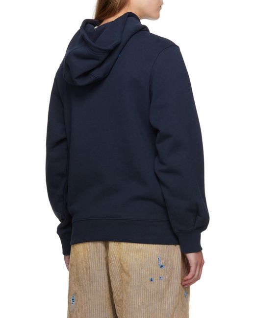 Adererror Blue Hooded Sweater for men