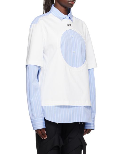 Off-White c/o Virgil Abloh White Long-Sleeved Shirt