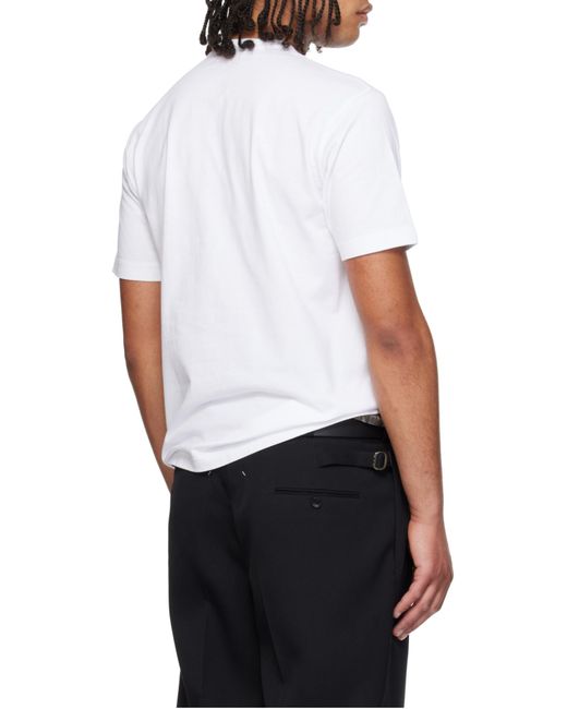 Comme des Garçons White Short-Sleeved T-Shirt for men
