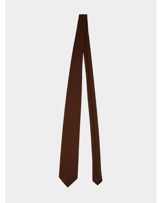 Tom Ford Brown Pointed-Tip Silk Tie for men
