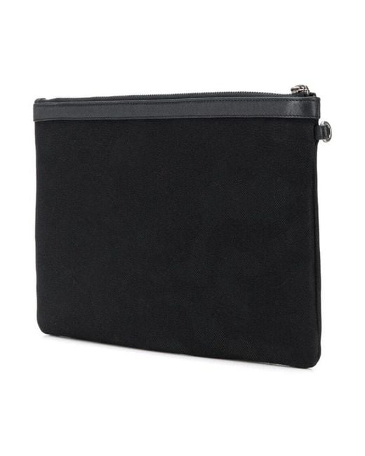 Saint Laurent Black Rive Gauche Print Pouch for men