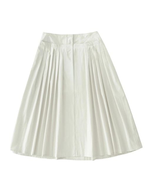 Studio Nicholson White Agat Skirt