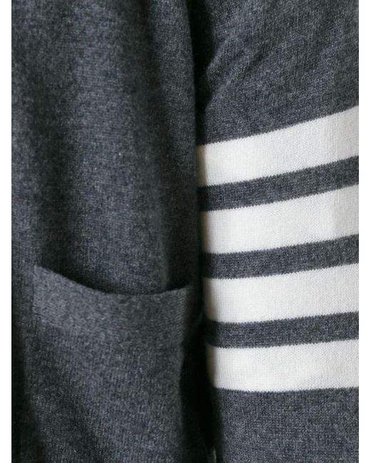 Thom Browne Blue Bar Stripe Cardigan for men