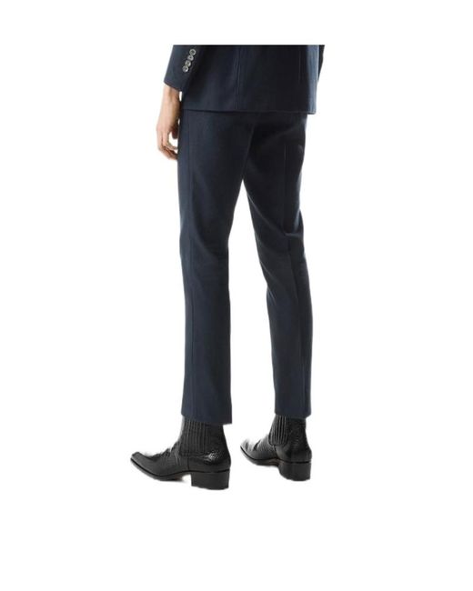Tom Ford Blue Corduroy Tailored Trousers for men