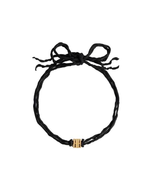 Balenciaga Black Nano Ribbon Bb Choker