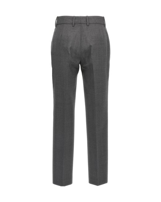 Ermanno Scervino Gray Pressed Crease Pants