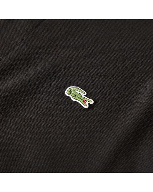 Lacoste Black Solid Color Polo Shirt for men