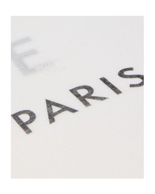 Céline White Double Layered T-Shirt for men