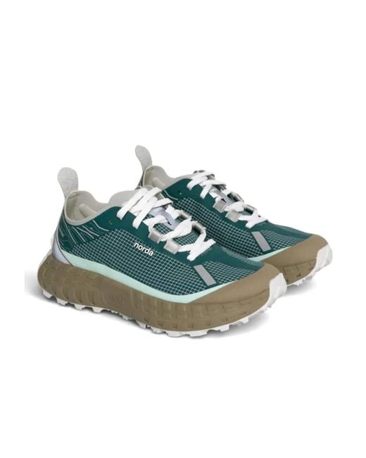 Norda Green Round-Toe Sneakers