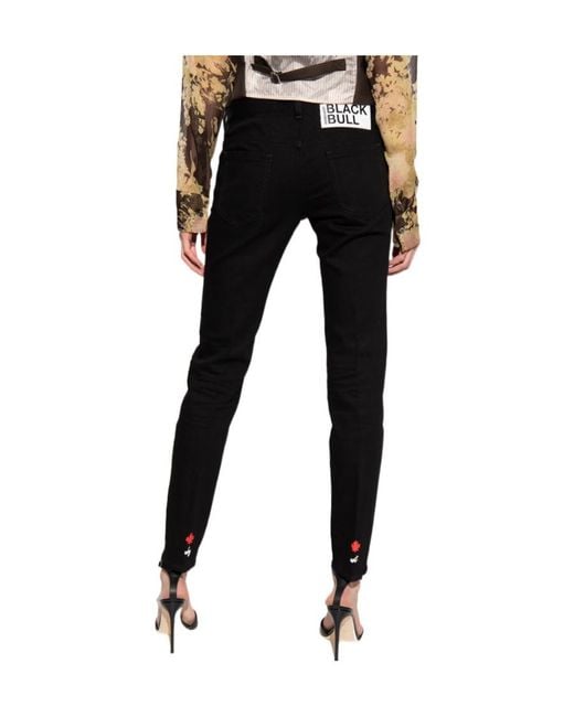 DSquared² Black Jennifer Tapered Jeans