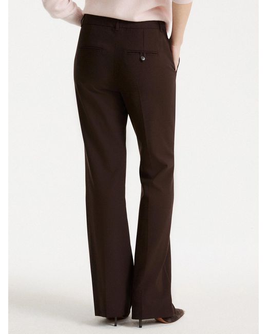 Marella Brown Pleated Casual Trousers