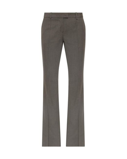 The Attico Gray Belt Loop Casual Pants