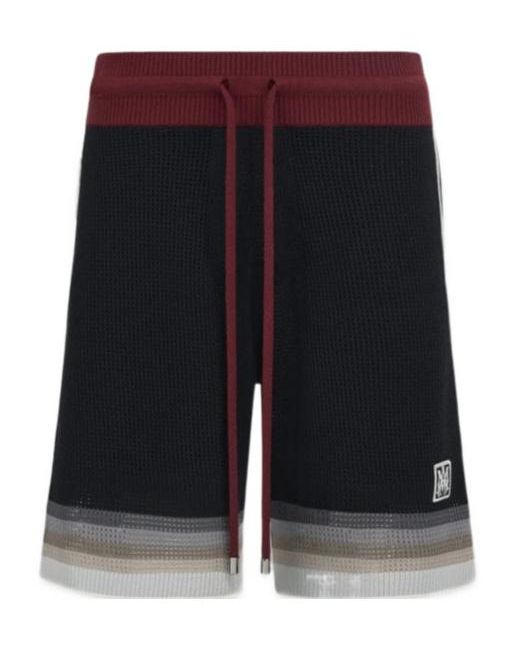 Amiri Black Ma Sport Logo-Trim Shorts for men