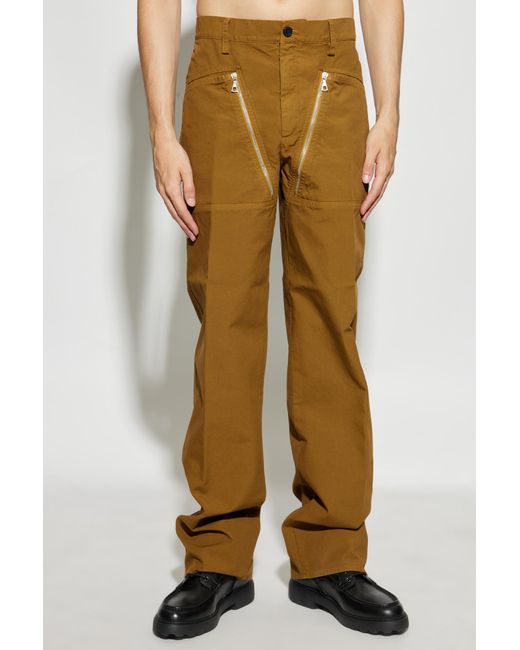 Dries Van Noten Natural Belt Loop Track Pants for men