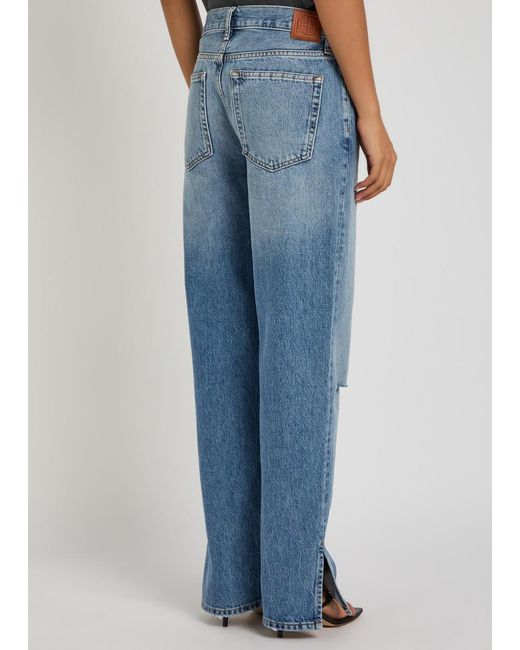 Anine Bing Blue Loose Straight-Leg Jeans