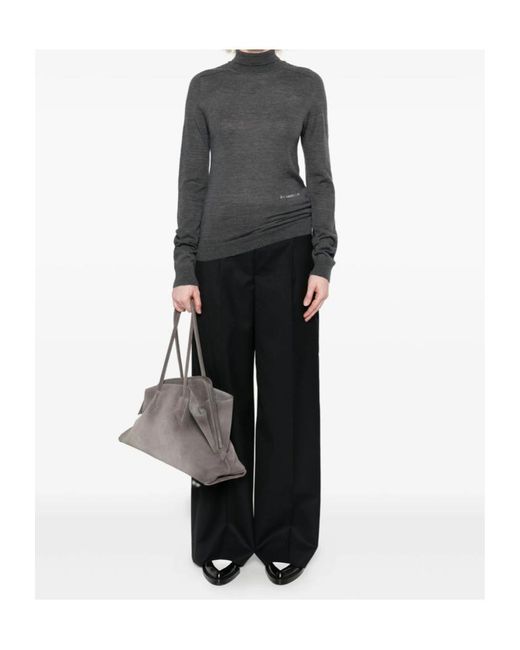 KENZO Black Weave' Wide Leg Pants