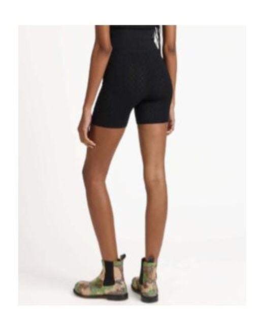 J.W. Anderson Black Jw Anderson Knitted Pointelle Fitted Shorts