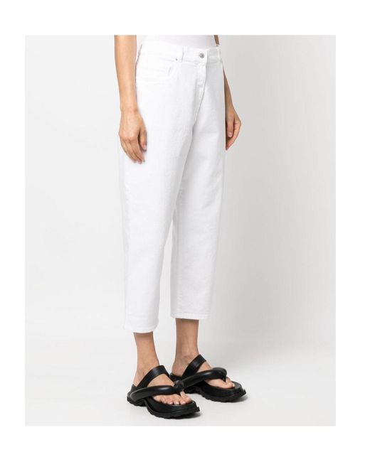 Fabiana Filippi White Belt Loop Jeans