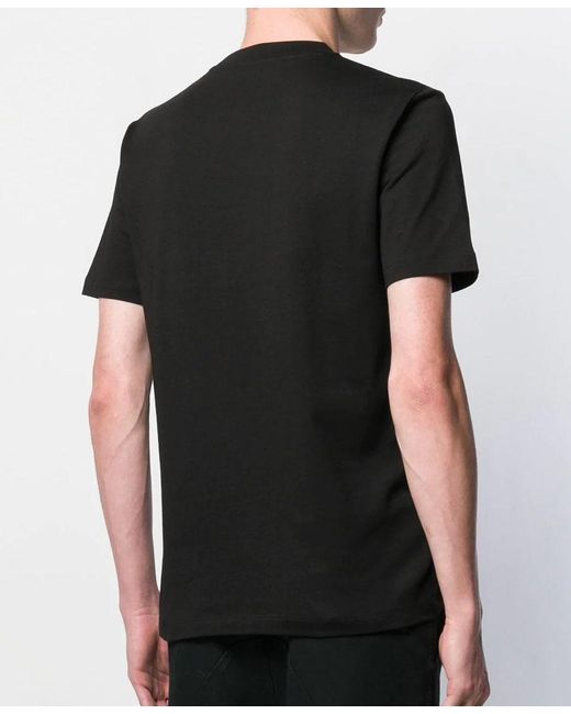 McQ Alexander McQueen Black Logo Embroidered T-Shirt for men