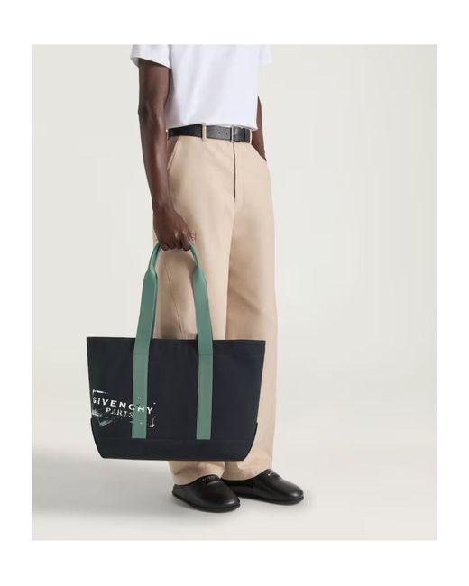 Givenchy Black Logo Printed Large Tote Bag for men
