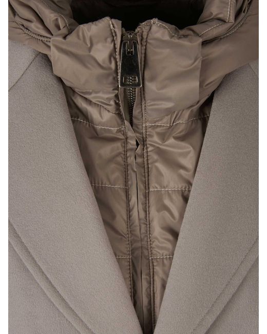 KIRED Gray Removable Hood Padded Coat for men