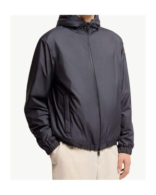 Moncler Blue Duguay Reversible Hooded Windbreaker for men