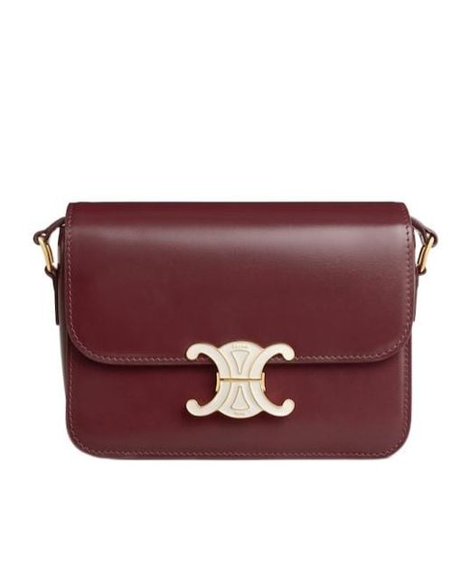 Céline Purple Teen Triomphe Bag