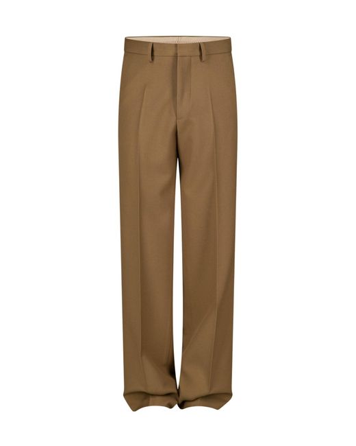 Dries Van Noten Natural Belt Loop Trousers for men