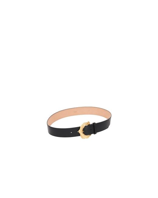 Chloé White Chloé Flowers Buckled Belt
