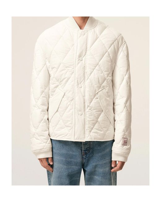 AMI Natural Crinkled Padded Jacket for men