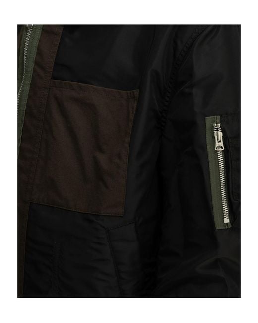 Sacai Black Reversible Casual Jacket for men