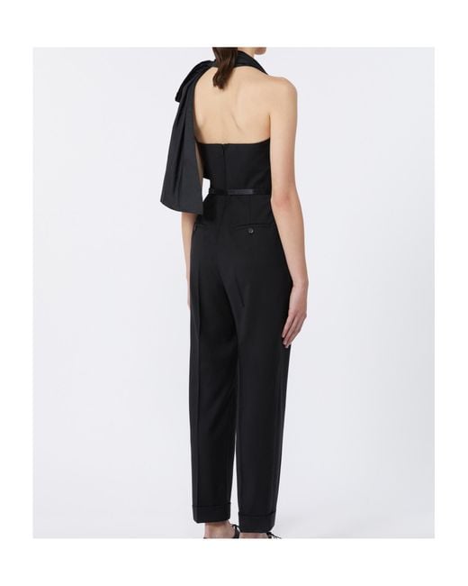 Max Mara Black Gabrielle Strapless Jumpsuit