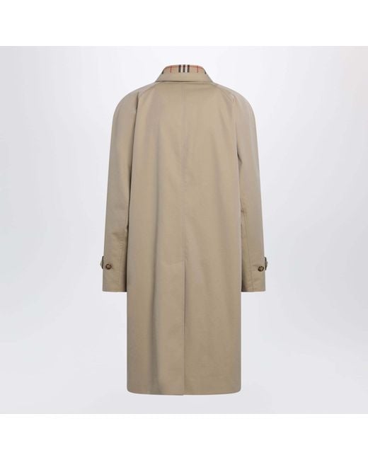 Burberry Natural Trench Coat With Concealed-Closure