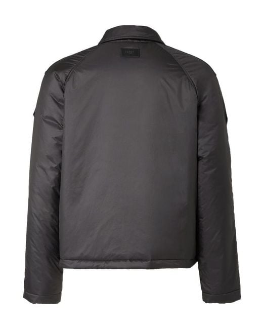 Fendi Black Gabardine Jacket for men