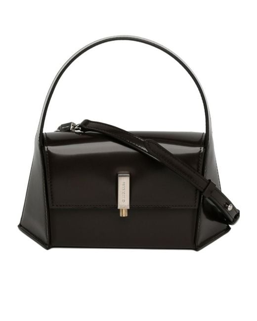 Ferragamo Black Geometric Shoulder Bag